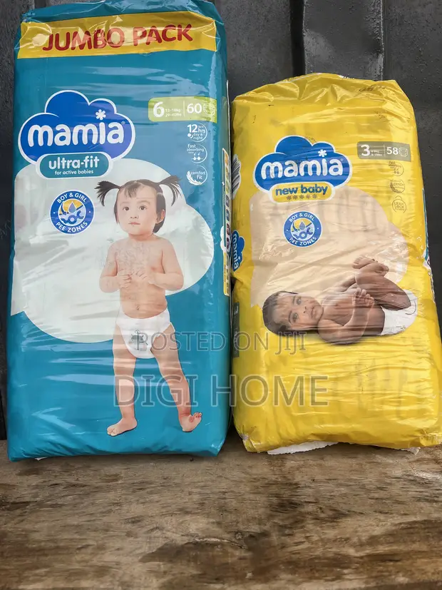 Mamia Ultra-Fit New Baby Diapers (Jumbo Packs) - 1
