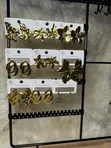 Fashionable Gold-Colored Earrings and Chains - 2