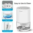 Portable 360° Airflow Mini Dehumidifier with 7-Color LED - 4