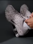 Nike Air Shox OG Metallic Black Cream Grey - 2