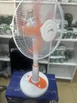 Fsudz 16" Rechargeable AC/DC Fan + Solar Panel (FZ-001) - 1