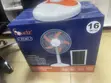 Fsudz 16" Rechargeable AC/DC Fan + Solar Panel (FZ-001) - 2