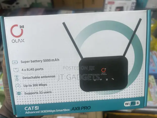Olax AX8 Pro 4G LTE WiFi 6 Router - 1