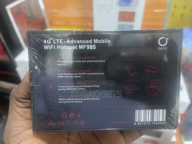 Olax MF985 4G+ LTE Pocket WiFi - 1