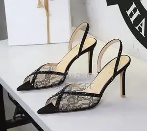La Black Heel Sandals