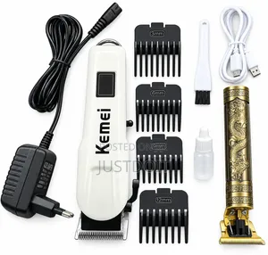Kemei 809A 2-in-1 Rechargeable Hair Clippers & Trimmer Set