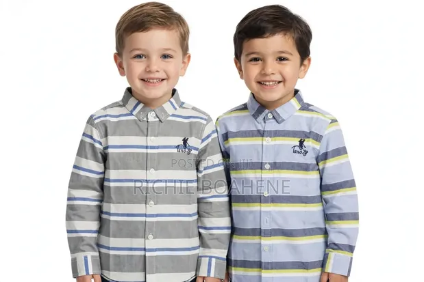 Boys Cotton Shirt - Long Sleeve - 1