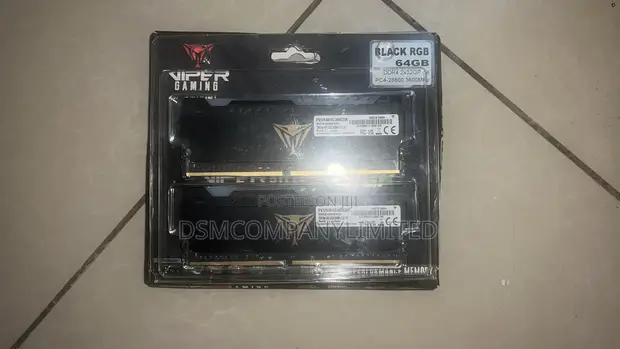 Patriot Viper Steel RGB 64GB DDR4 3600MHz Desktop RAM Kit - 1