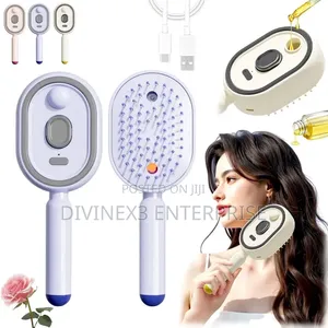 Electric 3-in-1 Spray Massage Hair Brush