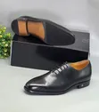 Black Wholecut Shoes - 1