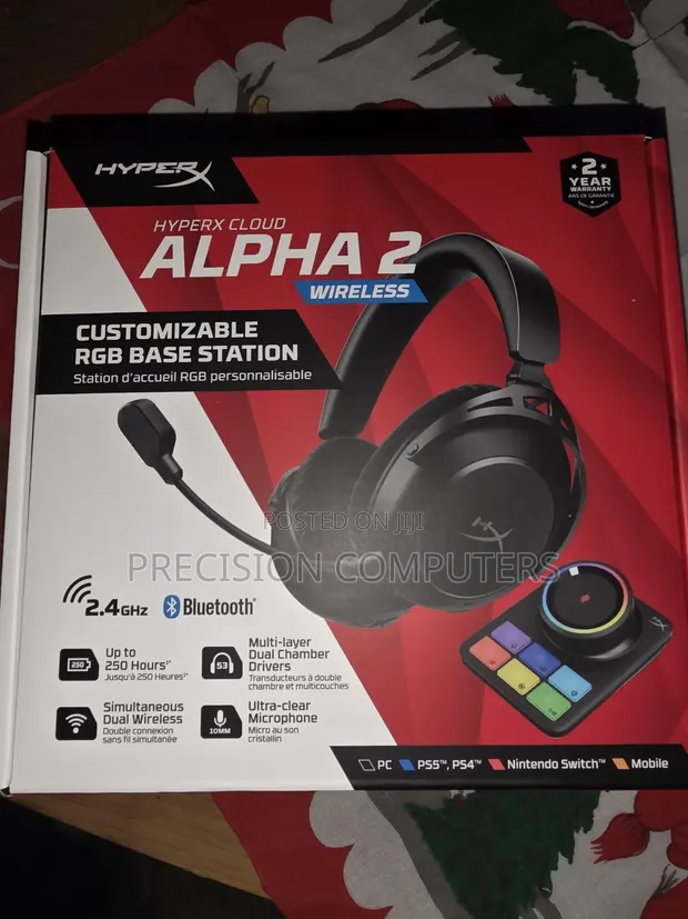 HyperX Cloud Alpha 2 Wireless Gaming Headset - 1