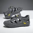 Men's Breathable Hollow Sandals Loafers - Gray - 1