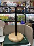 Wooden Tissue Holder with Metal Handle - 1