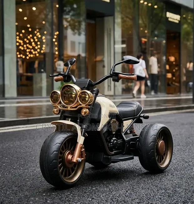 Stylish Kids' Electric Motorcycle / Three-Wheeler - 1