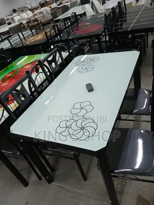 Brand New Glass Dining Table with 4 Chairs