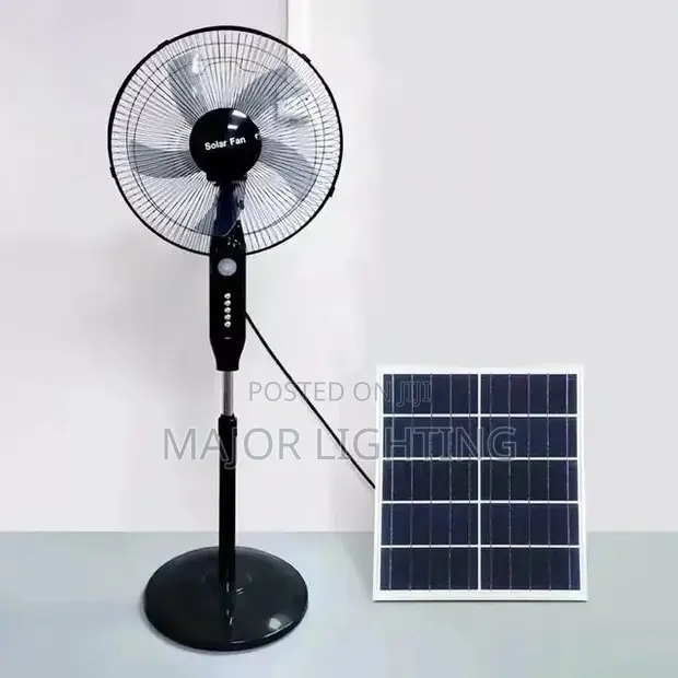 Solar and Rechargeable Standing Fan - 1