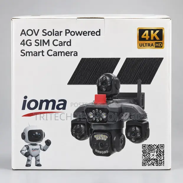 IOMA IO-S84 AOV Solar Powered 4G SIM Smart Camera - 1