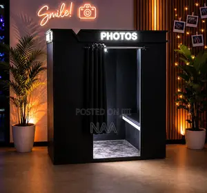 New Photo Booth Machine with Printer and LED Light