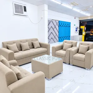 Luxury Tufted Sofa Set with Coffee Table