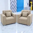 Luxury Tufted Sofa Set with Coffee Table - 2