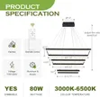 600mm LED 3-Color Dimmable Chandelier with Remote - 2