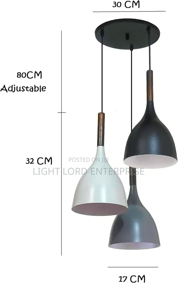 Avior E27 Bulb Hanging Light (3-in-1) - 1