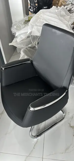 Executive Luxury Conference Chair - Black Leather