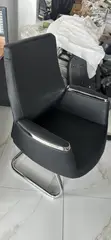 Executive Luxury Conference Chair - Black Leather - 5