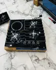 Kenwood 60cm Black Glass Built-in Hob (3+1 Burners) - 1