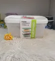 3-Piece Set 1500ml Microwave-Safe Food Storage Containers - 3