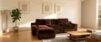 Compressed L-Shape Sofa - Corduroy Velvet - 1