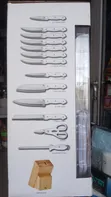 14-Piece Sharper Image Knife Block Set (White) - 2