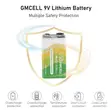 Rechargeable 9 Volt Battery 500mAh - 1