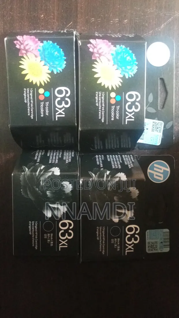 HP 63XL Black & Color Ink Cartridges - 1