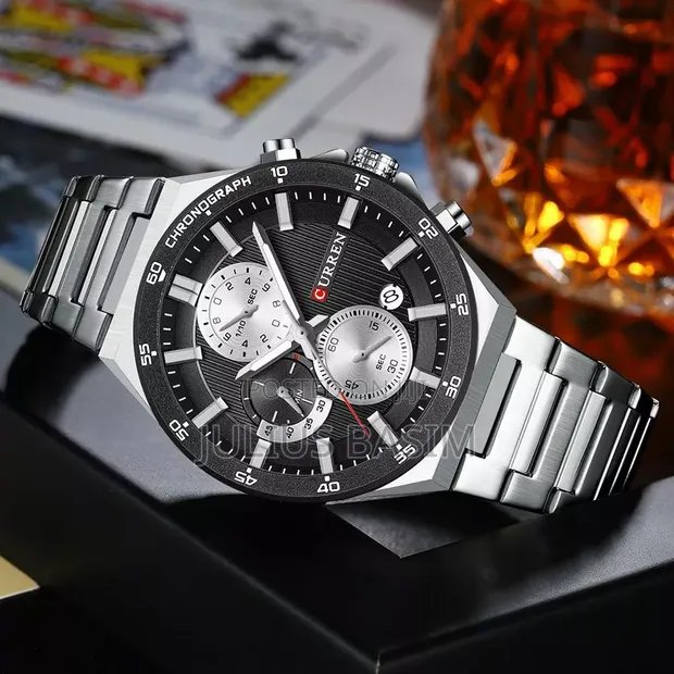 Men's Curren Chronograph Watch in Original Box - 1