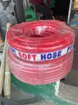 25m Red Flexible PVC Water Hose - Garden Utility - 1