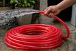 25m Red Flexible PVC Water Hose - Garden Utility - 3