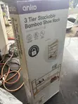 Anko 3 Tier Stackable Bamboo Shoe Rack - 3