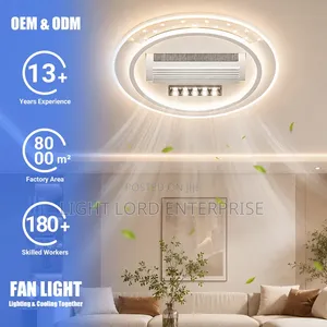 Bladeless Fan Light with Voice Control
