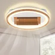 Dimmable Voice Control Ceiling Light with Retractable Blades - 1