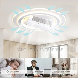 Smart Ceiling Light with Cooling Fan & Remote Control