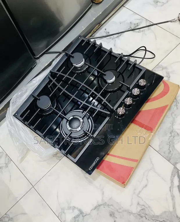 Kenwood 60cm 4-Gas Hob Black Inbuilt - 1