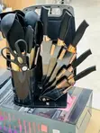 19-Piece Silicone Utensil Set with Acrylic Stand - 2