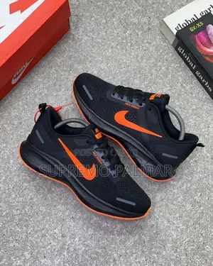 Nike ZoomX Running Sneakers - Black Orange
