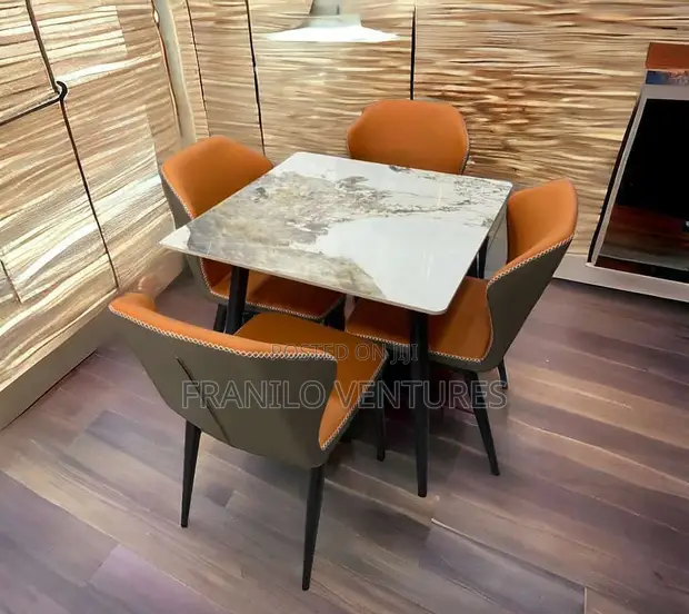 4 Seater Marble Dining Set - 1