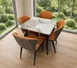 4 Seater Marble Dining Set - 3