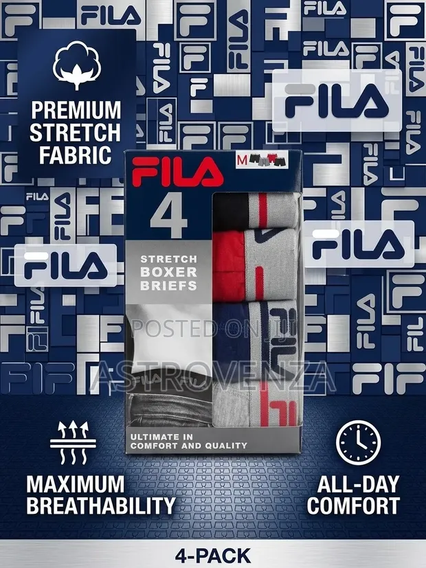 Quality Cotton Men's Boxers - Fila - 1