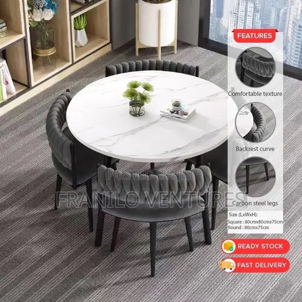 Marble Dining Set - 4 Seater - 1