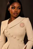 Rosé Cameo Brooch with Pearls and Crystals - 2