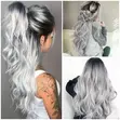 Long Wave Gradient Synthetic Wig - 3
